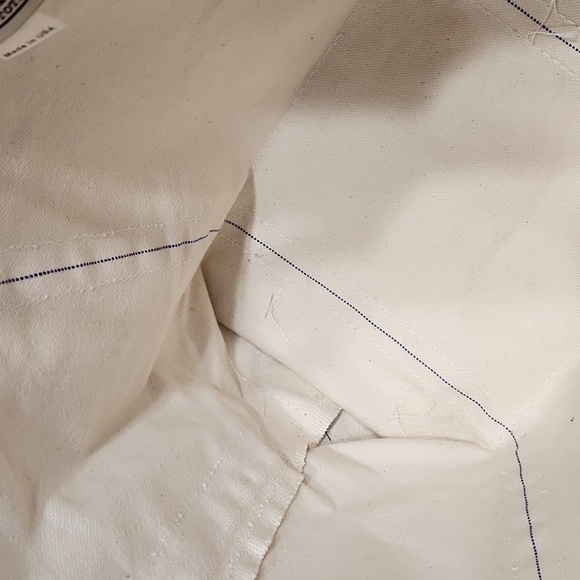 L.L. Bean Teal Blue Green Custom Monogrammed Brooke Boat & Tote Canvas Bag - Picture 13 of 13